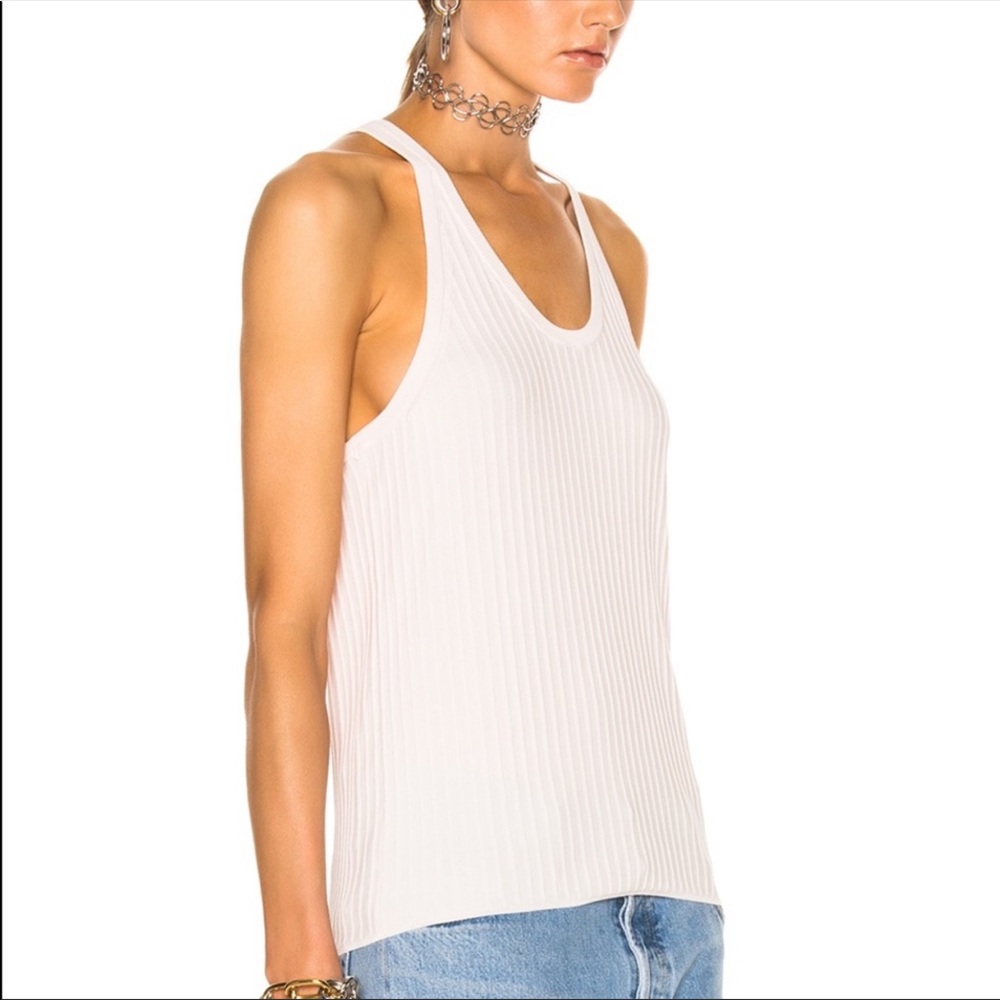 ACNE STUDIOS Iso Ribbed Knit Tank Top Sz L